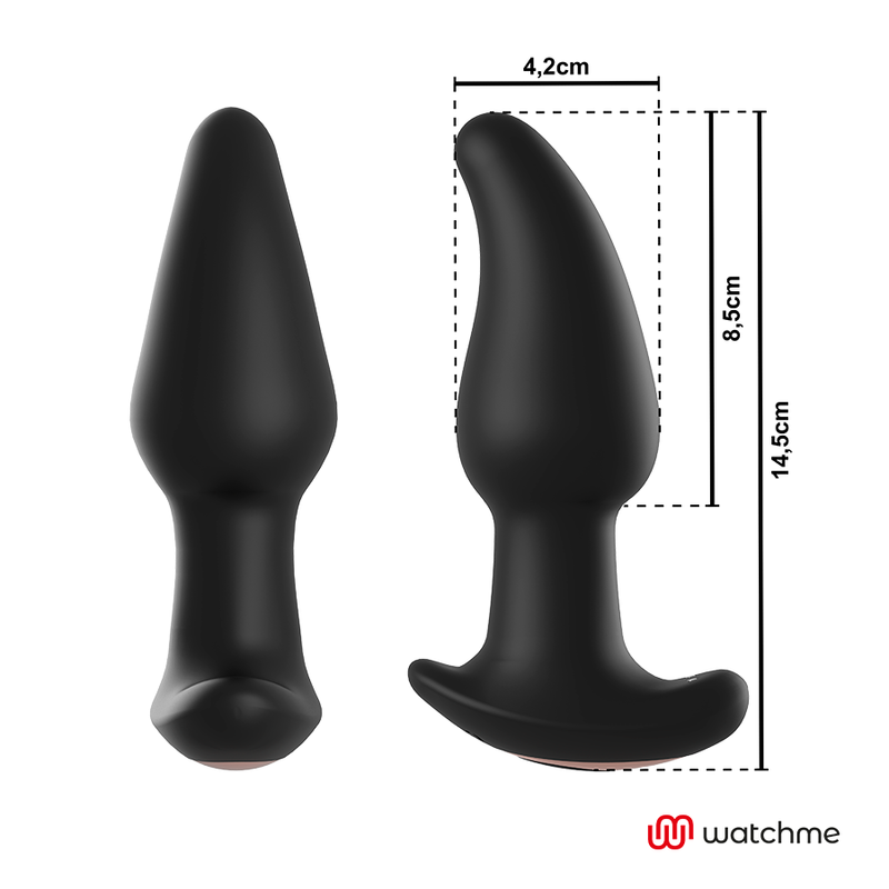 ANBIGUO - ANAL PLUG VIBRATOR AMADEUS MIT ROTIERENDEN PERLEN UND WATCHME & FERNBEDIENUNG - Sexotim