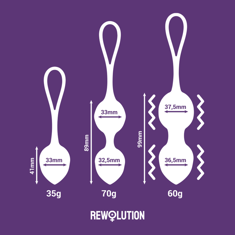 REWOLUTION - REWOBEADS VIBRIERBÄLLE FERNBEDIENUNG MIT WATCHME-TECHNOLOGIE - Sexotim