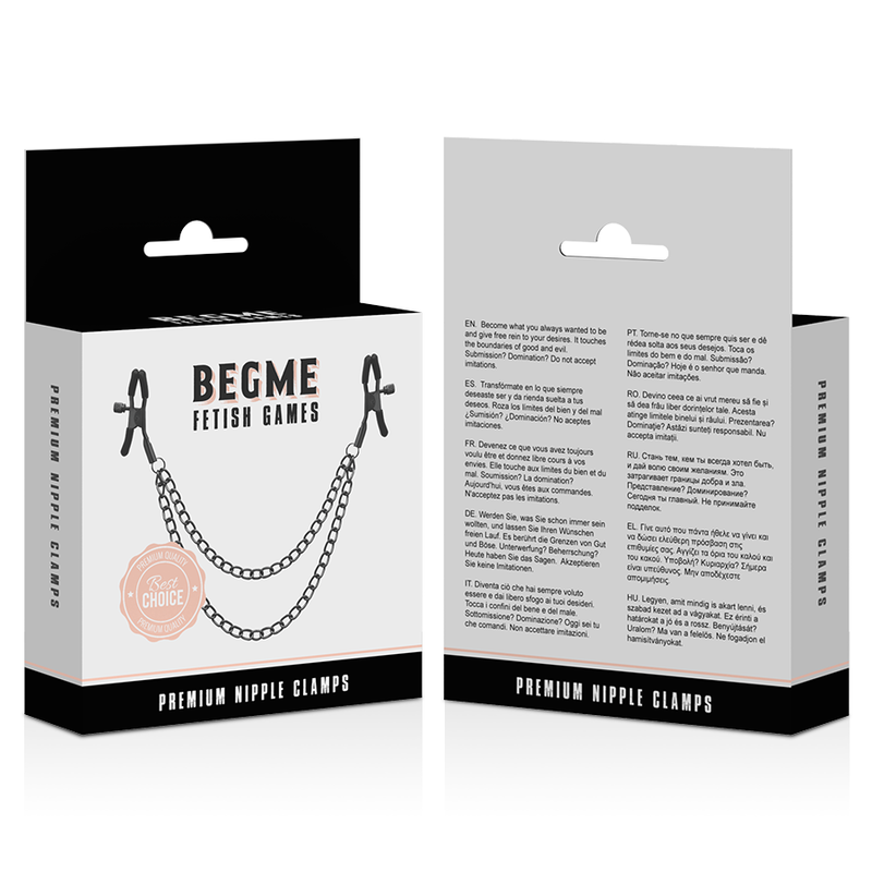 BEGME - RED EDITION NIPPELCLIPS MIT KETTE - Sexotim