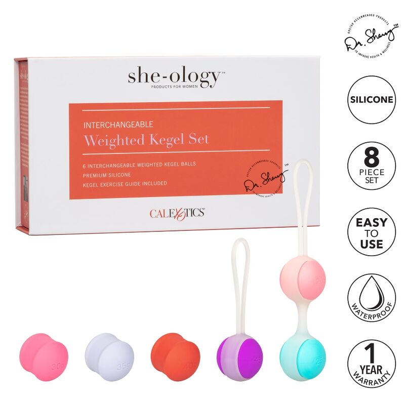 CALEXOTICS - SHE-OLOGY SET BOLAS KEGEL INTERCAMBIABLES - Sexotim