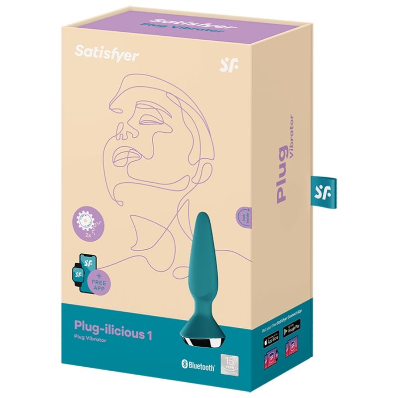 SATISFYER - PLUG ILICIOUS 1 PLUG VIBRATOR GRÜN - Sexotim