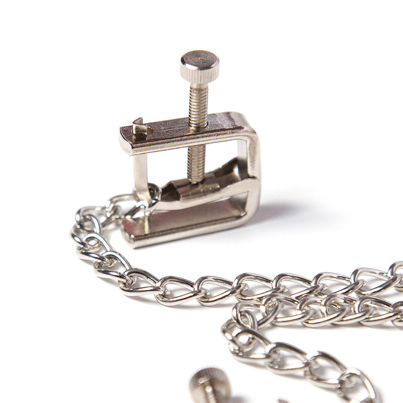 OHMAMA FETISH - METALLSCHRAUBENKLEMMEN MIT KETTE - Sexotim