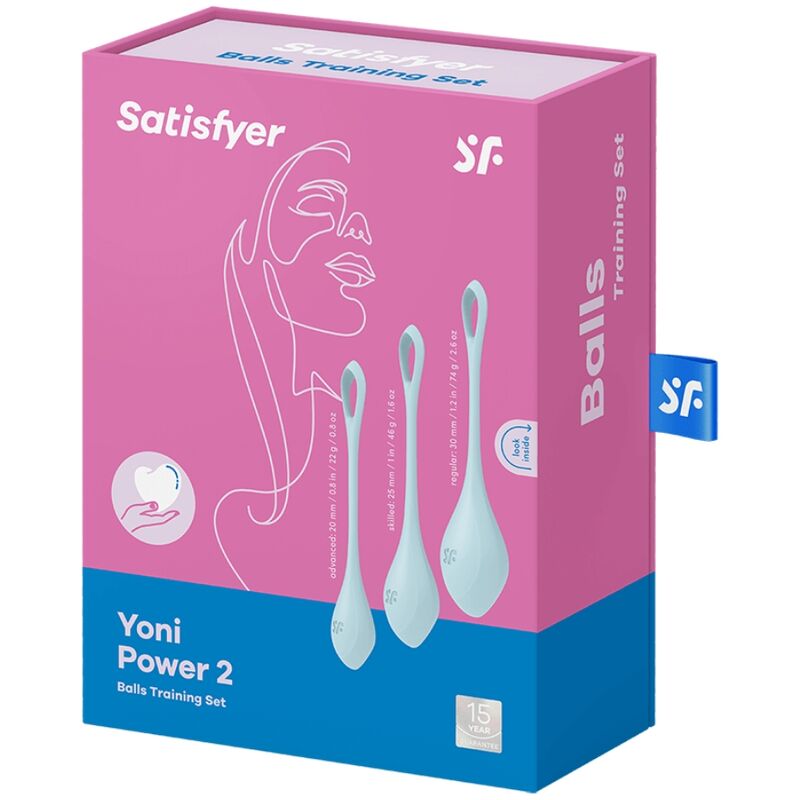 SATISFYER - YONI POWER 2 TRAININGSSET BLAU - Sexotim