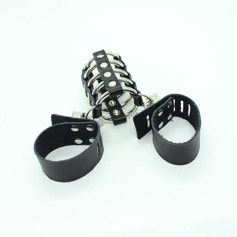 OHMAMA FETISH - PENISKFIG MIT METALLRINGEN UND LEDERRIEMEN - Sexotim