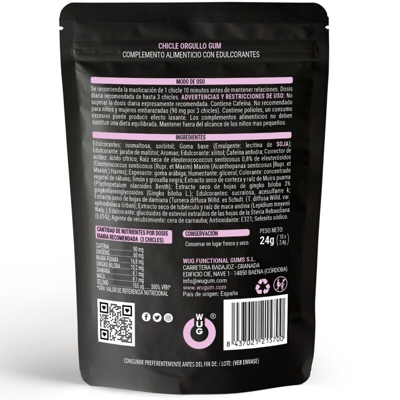WUG SEX SENSE - ORGULLO LGBT PRIDE 10 UNITS - Sexotim