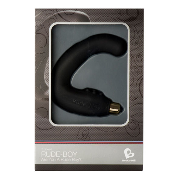 ROCKS-OFF - RUDE-BOY MÄNNLICHES G-SPOT-MASSAGER 7 V SCHWARZ - Sexotim