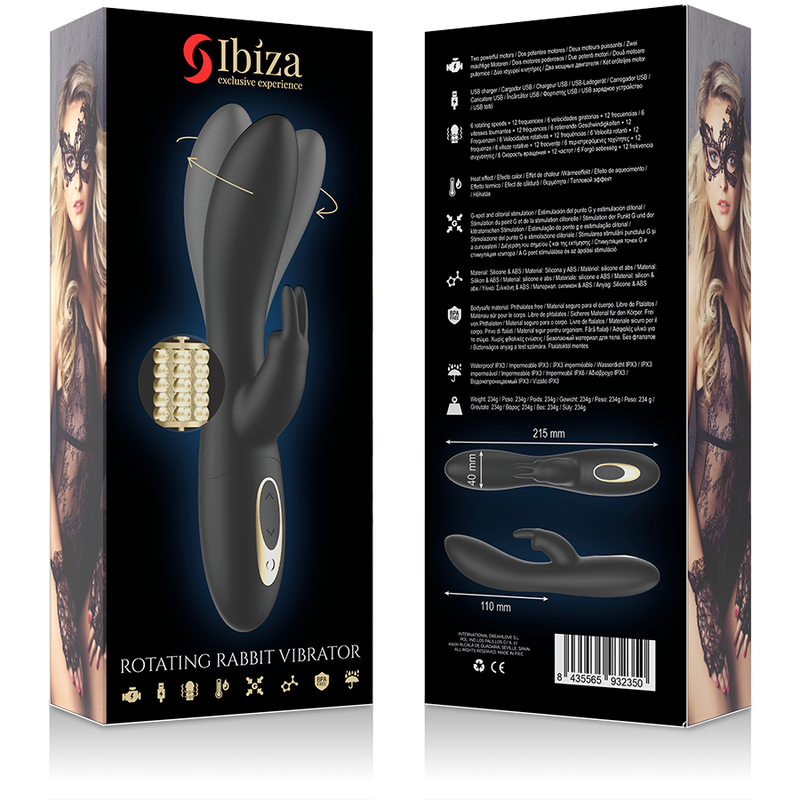 IBIZA - KRAFTVOLLER PERLENROTATOR MIT KANINCHEN - Sexotim