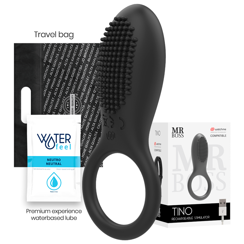 MR BOSS - TINO STIMULATORRING KOMPATIBEL MIT DER WATCHME WIRELESS-TECHNOLOGIE - Sexotim