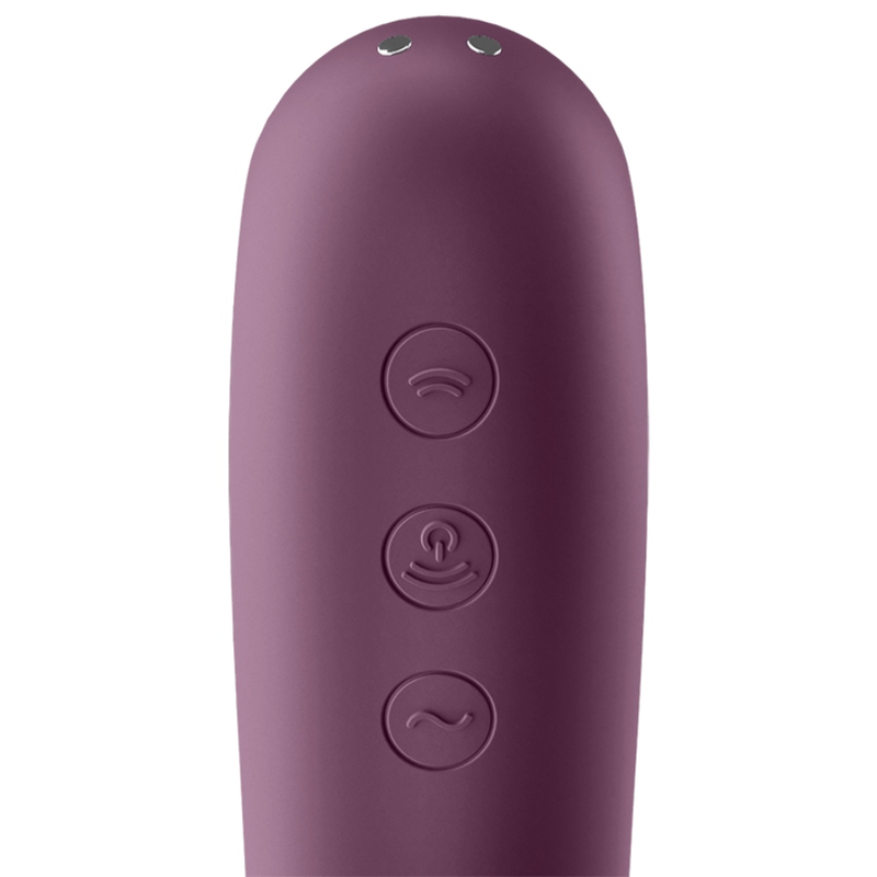 SATISFYER - DUAL KISS AIR PULSE VIBRATOR WEINROT - Sexotim
