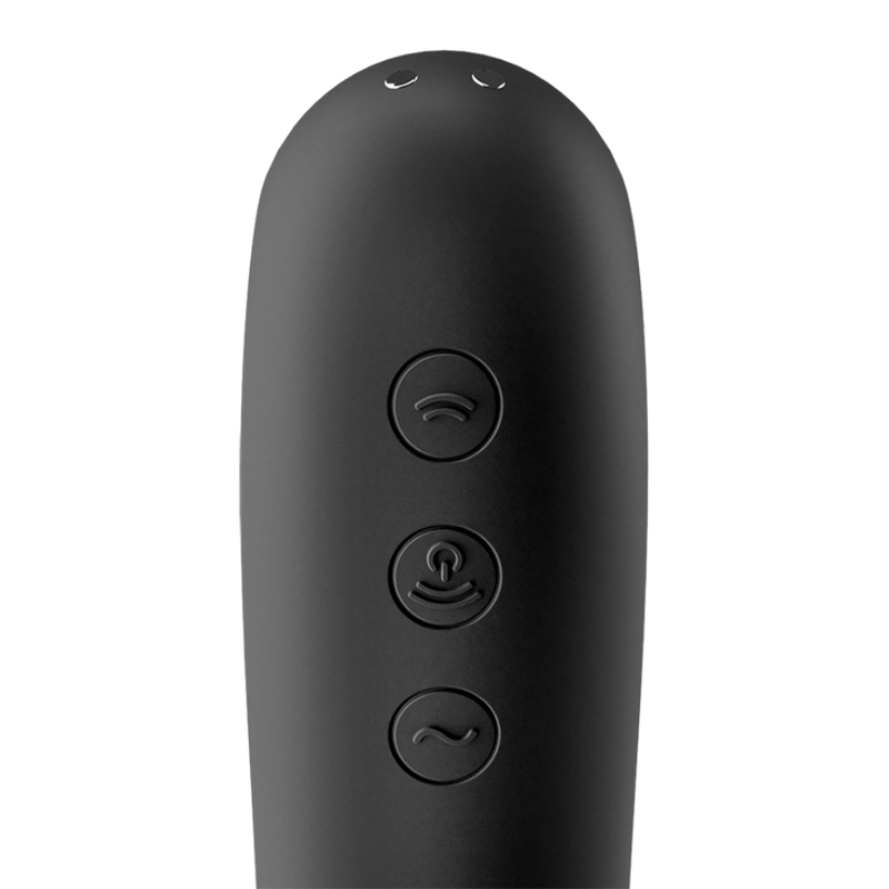 SATISFYER - DUAL KISS AIR PULSE VIBRATOR SCHWARZ - Sexotim