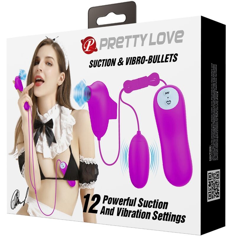 PRETTY LOVE - VIBRIERENDE UND SAUGENDE KUGEL - Sexotim