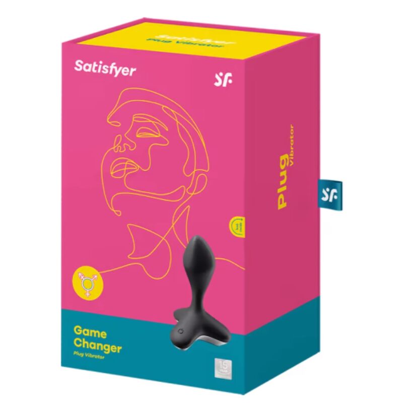 SATISFYER - GAME CHANGER PLUG VIBRATOR ROSA / SCHWARZ - Sexotim