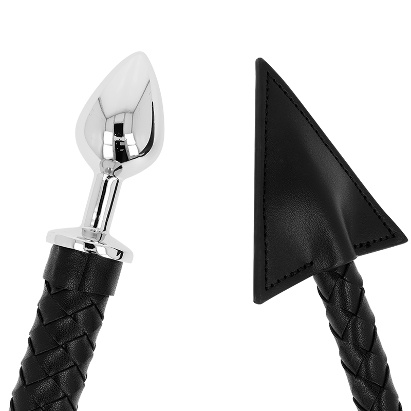 OHMAMA FETISCH TEUFELSCHWANZ LEDER & METALL BUTT PLUG 7 CM - Sexotim
