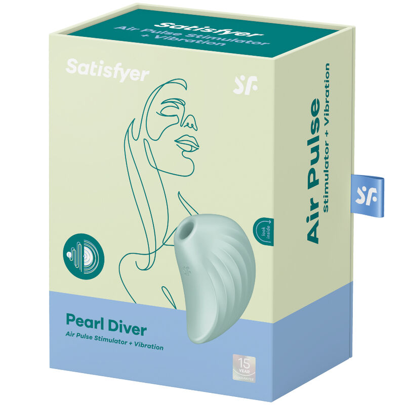 SATISFYER - PEARL DIVER AIR PULSE STIMULATOR & VIBRATOR LILA / GRÜN - Sexotim