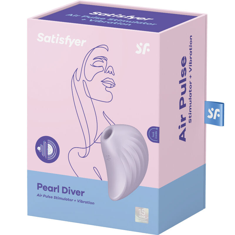 SATISFYER - PEARL DIVER AIR PULSE STIMULATOR & VIBRATOR LILA / GRÜN - Sexotim