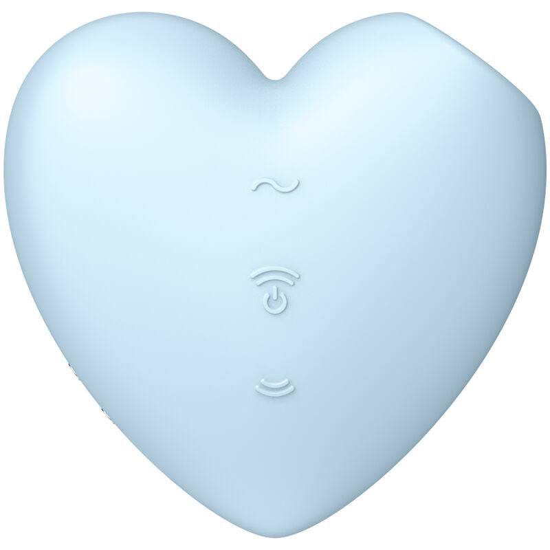SATISFYER - CUTIE HEART AIR PULSE STIMULATOR & VIBRATOR ROSA / BLAU - Sexotim
