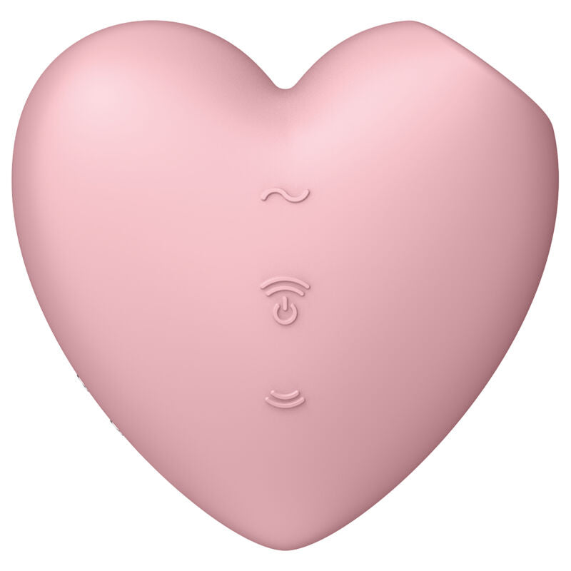SATISFYER - CUTIE HEART AIR PULSE STIMULATOR & VIBRATOR ROSA / BLAU - Sexotim