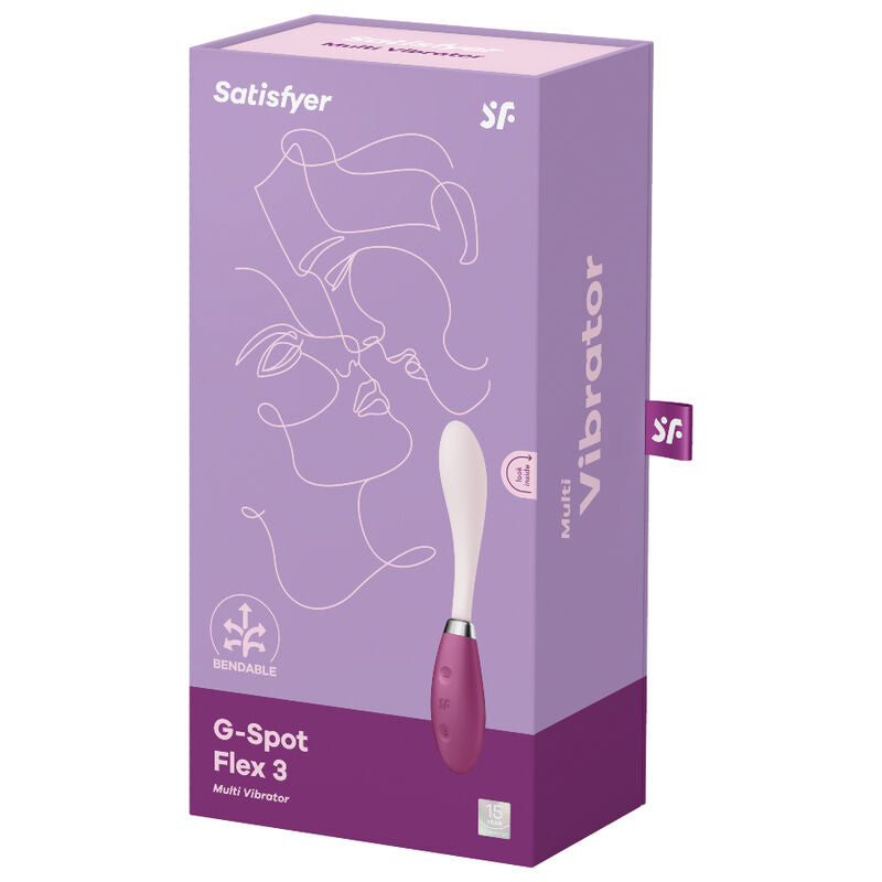 SATISFYER - G-SPOT FLEX 3 MULTI VIBRATOR ROT / GRAU - Sexotim