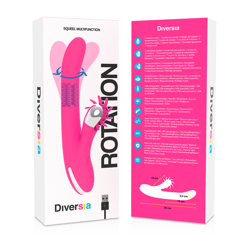 DIVERSIA - HÄSCHEN ROTATION 24 CM - Sexotim