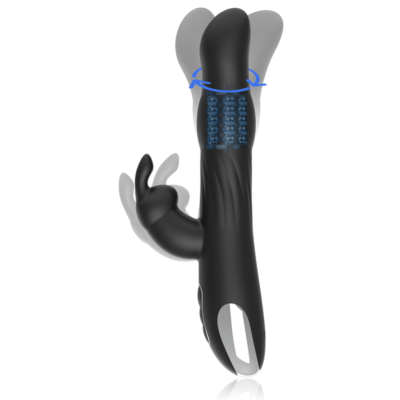 BRILLY GLAM- MOEBIUS RABBIT VIBRATOR & ROTATOR MIT WATCHME WIRELESS TECHNOLOGY - Sexotim