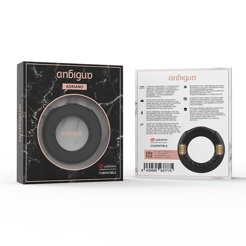 ANBIGUO - VIBRATIONSRING ADRIANO, MIT DER WIRELESS-TECHNOLOGIE VON WATCHME - Sexotim