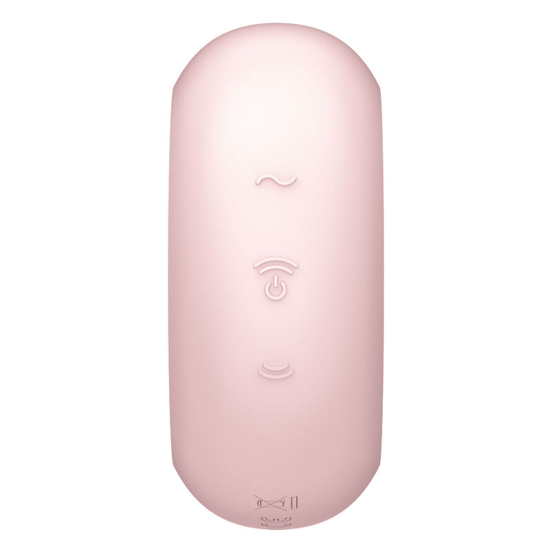 SATISFYER - PRO TO GO 3 DOPPELTER LUFTPULSSTIMULATOR & VIBRATOR ROSA / SCHWARZ / BLAU - Sexotim