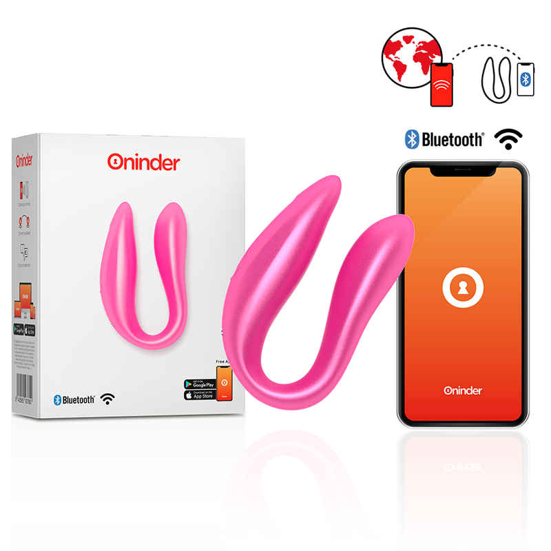 ONINDER - LISBOA G-SPOT- UND KLITORALSTIMULATOR SCHWARZ / ROSA - KOSTENLOSE APP - Sexotim