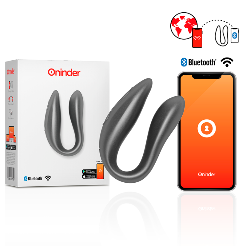 ONINDER - LISBOA G-SPOT- UND KLITORALSTIMULATOR SCHWARZ / ROSA - KOSTENLOSE APP - Sexotim