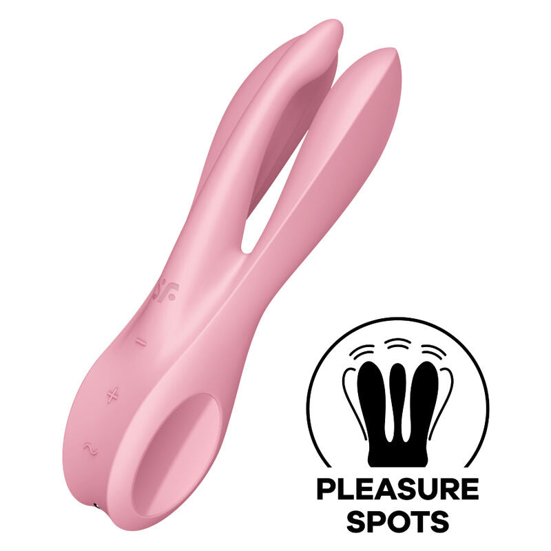SATISFYER - THREESOME 1 VIBRATOR ROSA / BLAU - Sexotim