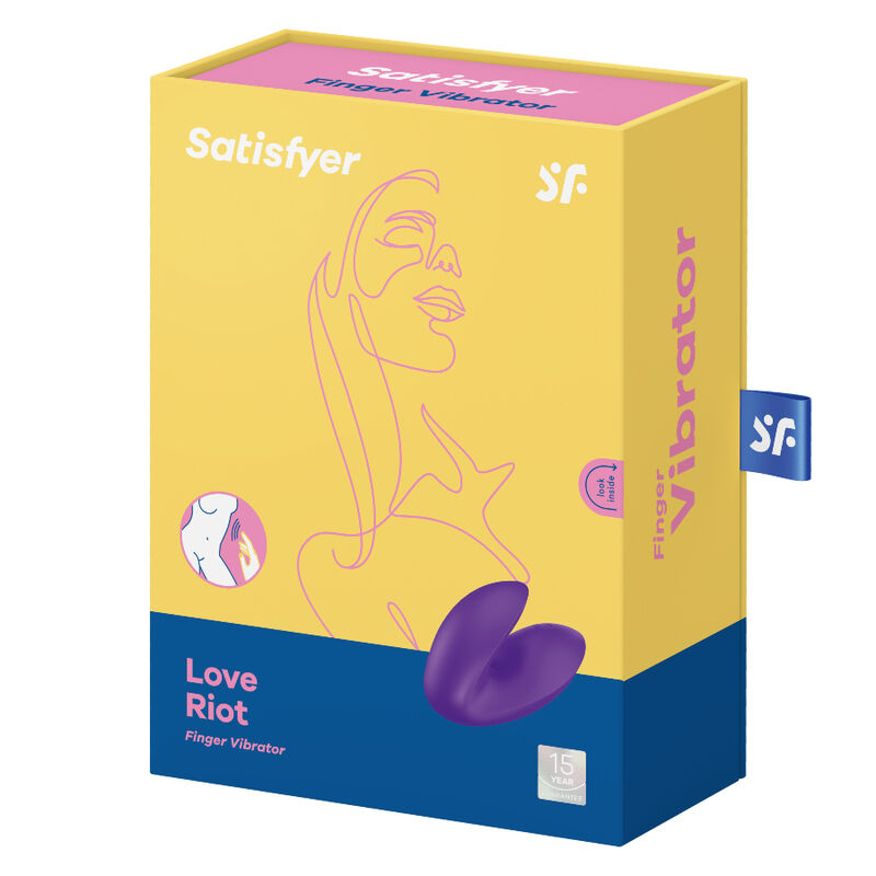 SATISFYER - LOVE RIOT FINGERVIBRATOR LILA / ROSA - Sexotim