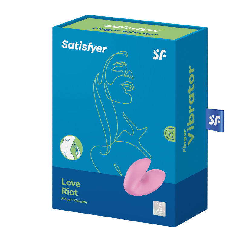 SATISFYER - LOVE RIOT FINGERVIBRATOR LILA / ROSA - Sexotim