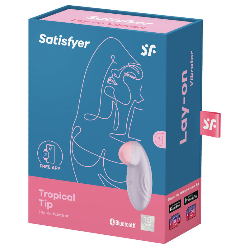 SATISFYER - TROPICAL TIP AUFLEGVIBRATOR LILA / BLAU - Sexotim