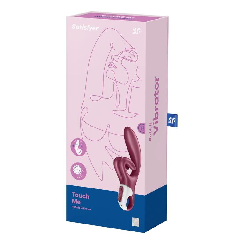 SATISFYER - TOUCH ME RABBIT VIBRATION BLAU / ROT - Sexotim