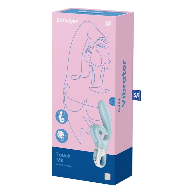 SATISFYER - TOUCH ME RABBIT VIBRATION BLAU / ROT - Sexotim