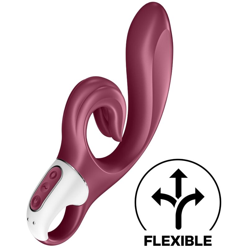 SATISFYER - LOVE ME RABBIT VIBRATION ROT / BLAU - Sexotim