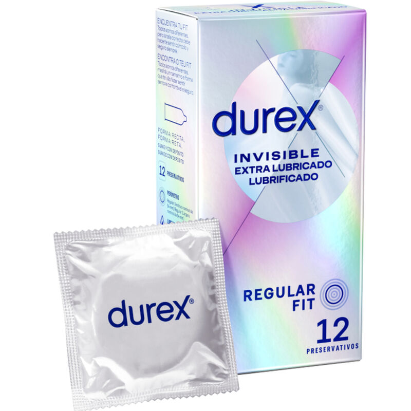 DUREX - UNSICHTBARES EXTRA GESCHMIERTES 12 EINHEITEN - Sexotim