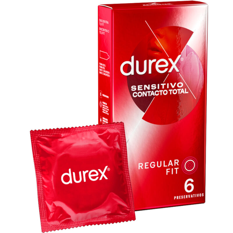 DUREX - EMPFINDLICHER KONTAKT INSGESAMT 6 EINHEITEN - Sexotim