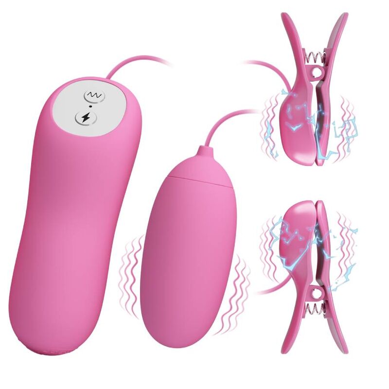 PRETTY LOVE - PINZETTE MIT VIBRATION UND ROSA ELETROSCHOCK - Sexotim