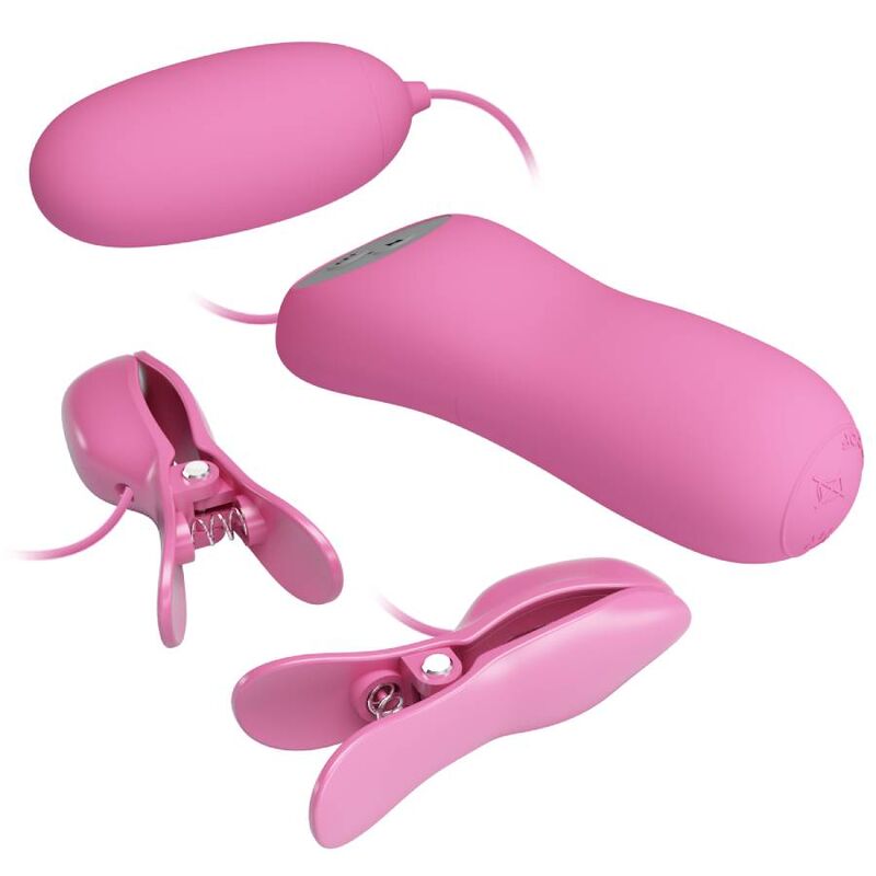 PRETTY LOVE - PINZETTE MIT VIBRATION UND ROSA ELETROSCHOCK - Sexotim
