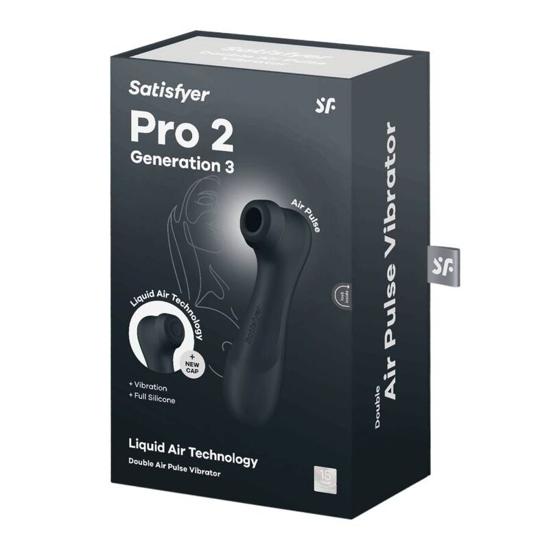 SATISFYER - PRO 2 GENERATION 3 LIQUID AIR TECHNOLOGY GRANAT / SCHWARZ / LILA - Sexotim