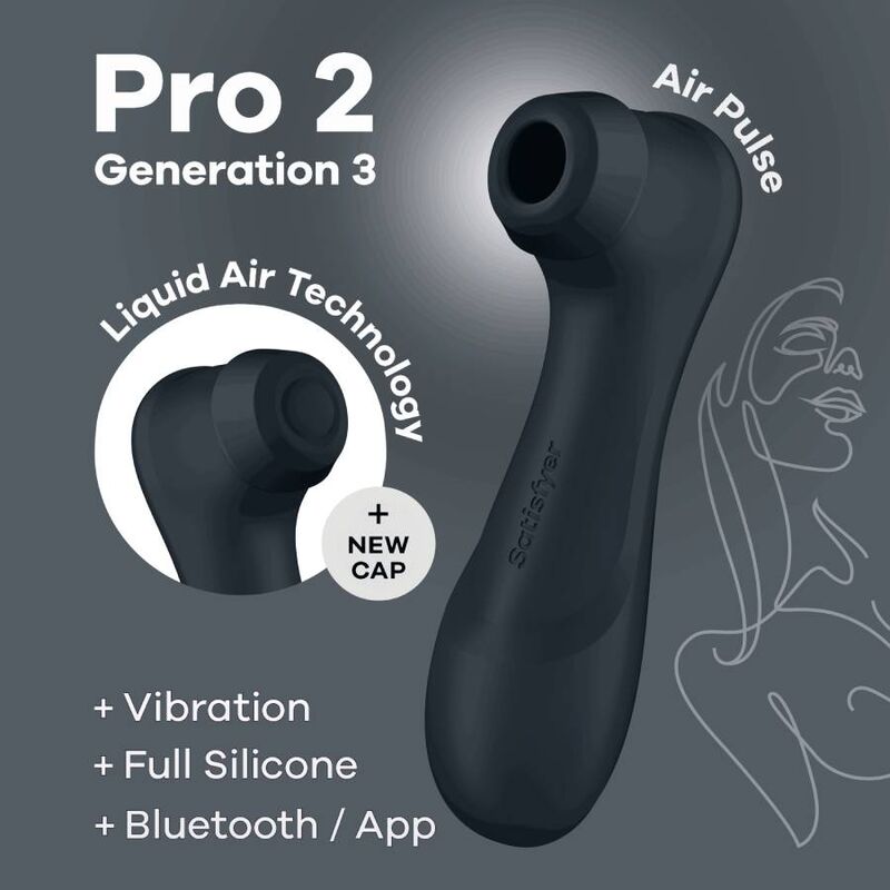 SATISFYER - PRO 2 GENERATION 3 BLUETOOTH & APP / GRANAT / LILA / SCHWARZ - Sexotim