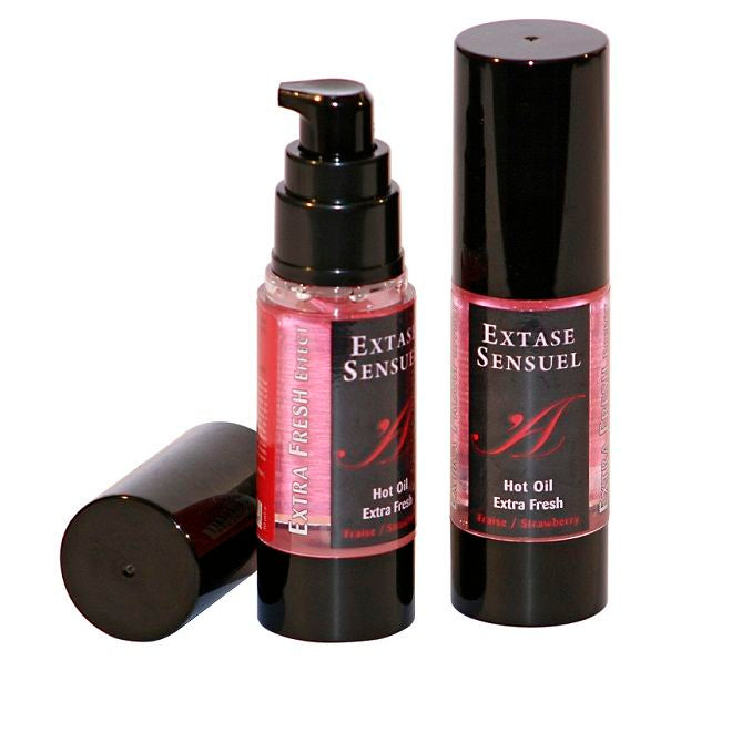EXTASE SENSUAL - MASSAGEÖL MIT EXTRA FRISCHEM ERDBEER EFFEKT 30 ML - Sexotim