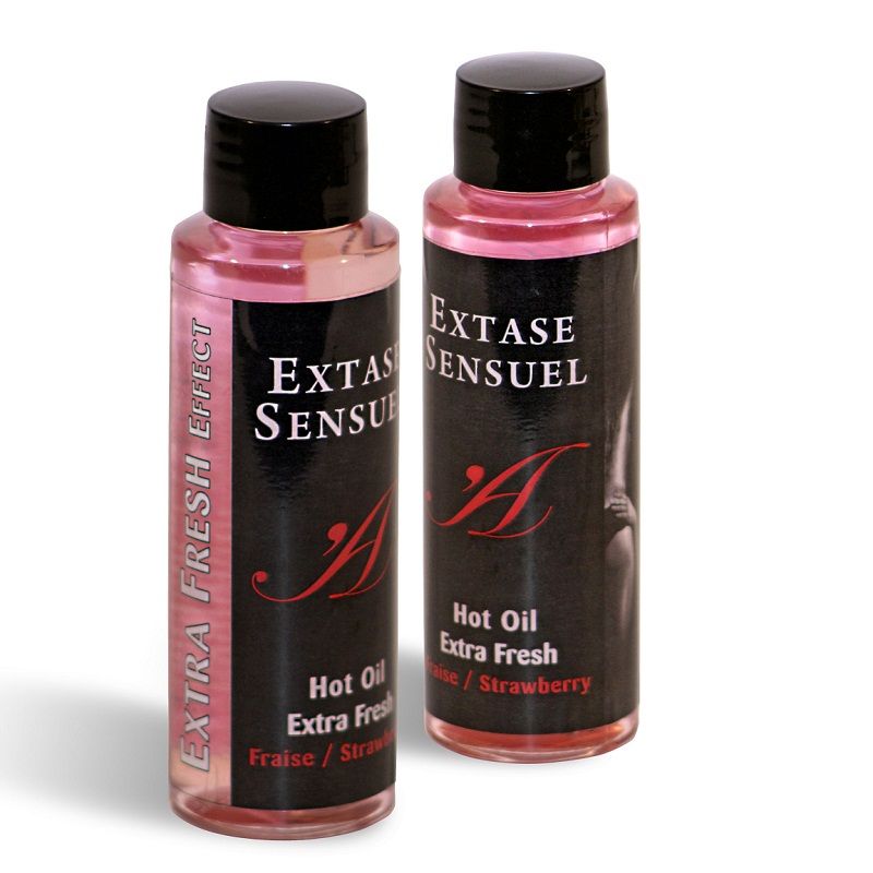 EXTASE SENSUAL - MASSAGEÖL MIT EXTRA FRISCHEM ERDBEEREFFEKT 100 ML - Sexotim