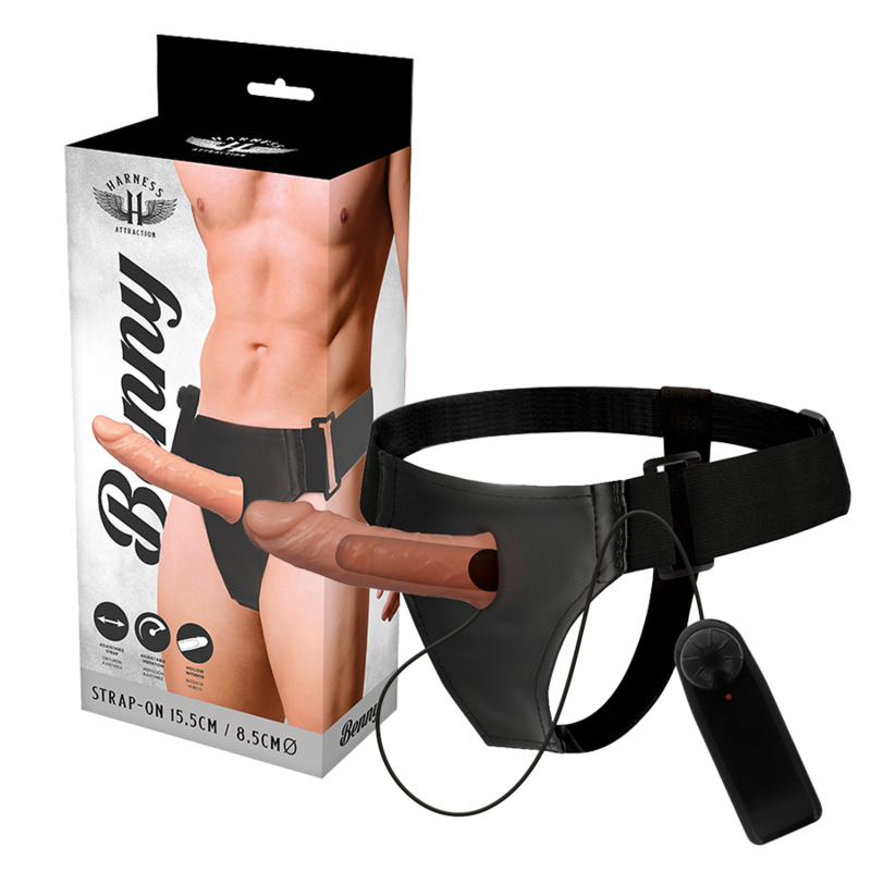 HARNESS ATTRACTION - RNES HOLLOW BENNY MIT VIBRATOR 15 CM -O- 4.5 CM - Sexotim