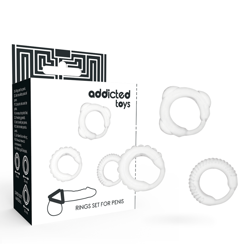ADDICTED TOYS - C-RING-SET KLAR - Sexotim