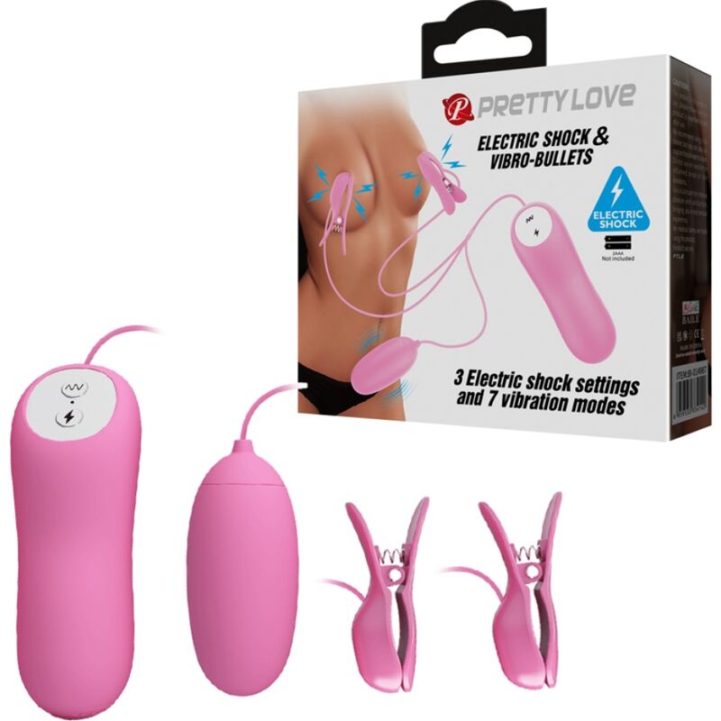 PRETTY LOVE - PINZETTE MIT VIBRATION UND ROSA ELETROSCHOCK - Sexotim