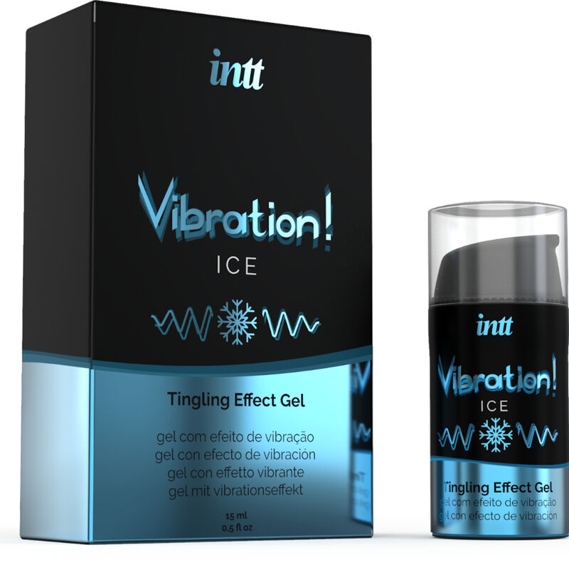 INTT - KRAFTVOLLES INTIM-STIMULIERENDES VIBRATIONSGEL MIT ICE-EFFEKT, 15 ml - Sexotim