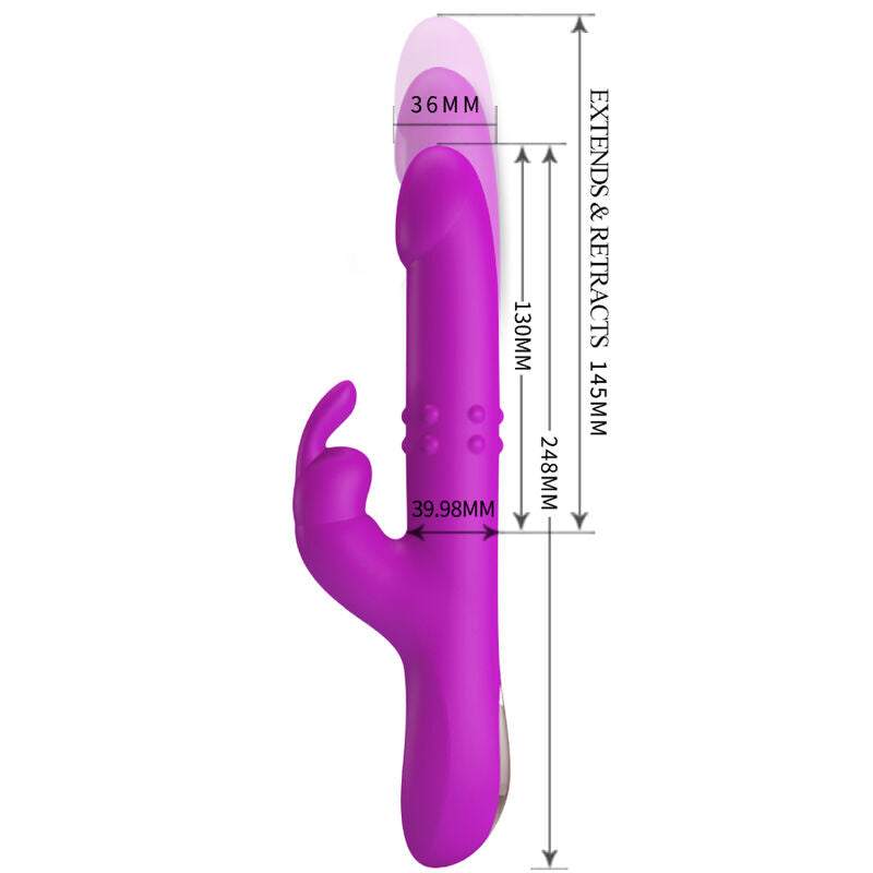 PRETTY LOVE - REESE VIBRATOR MIT LILA ROTATION - Sexotim