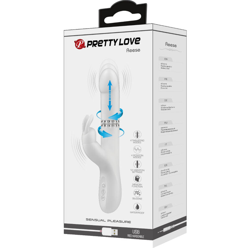 PRETTY LOVE - REESE VIBRATOR MIT SILBERNE ROTATION - Sexotim
