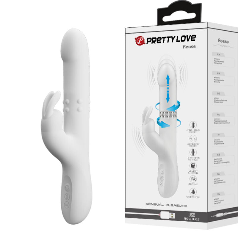 PRETTY LOVE - REESE VIBRATOR MIT SILBERNE ROTATION - Sexotim